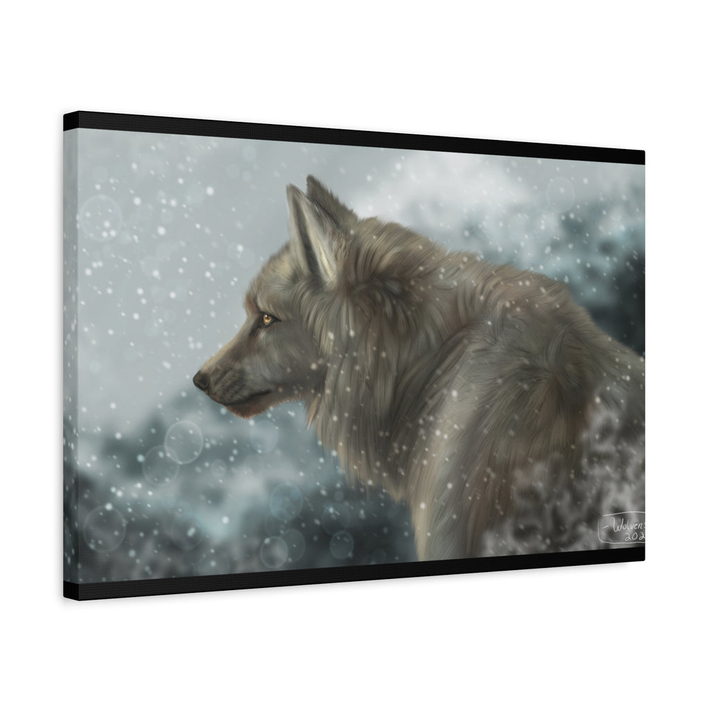 Lone Wolf Matte Canvas, Stretched, 1.25"
