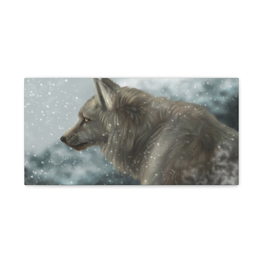 Lone Wolf Matte Canvas, Stretched, 1.25"