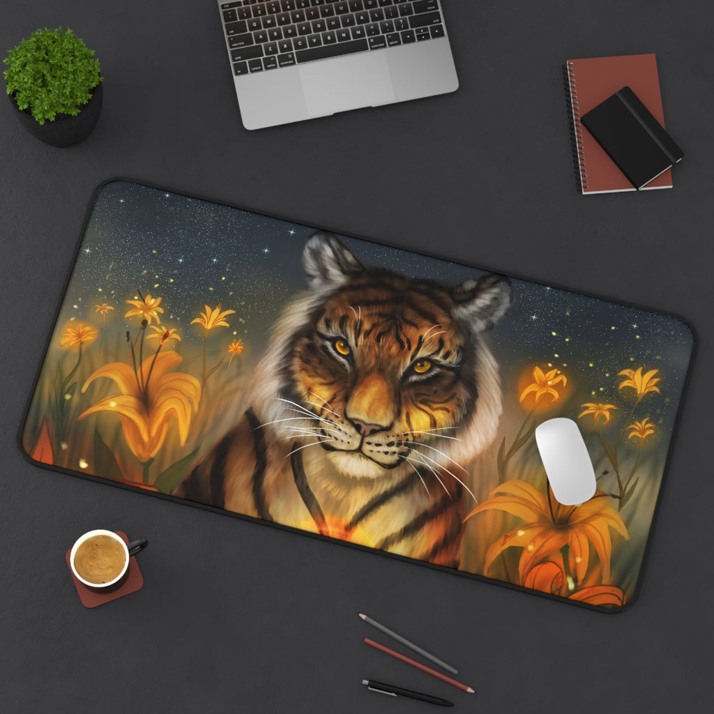 Tiger Lilies 16x32 Desk Mat
