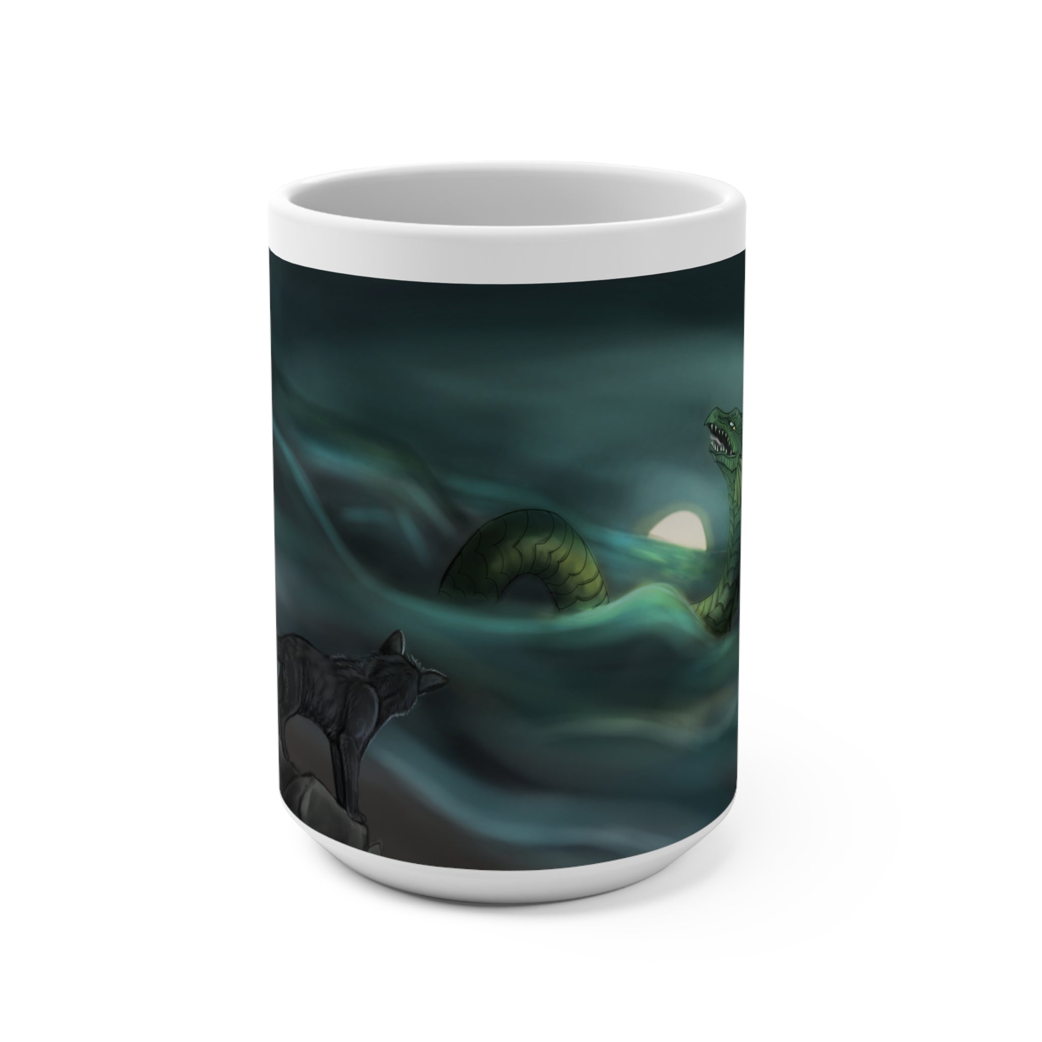 Sea Wolf Dragon Mug 15oz