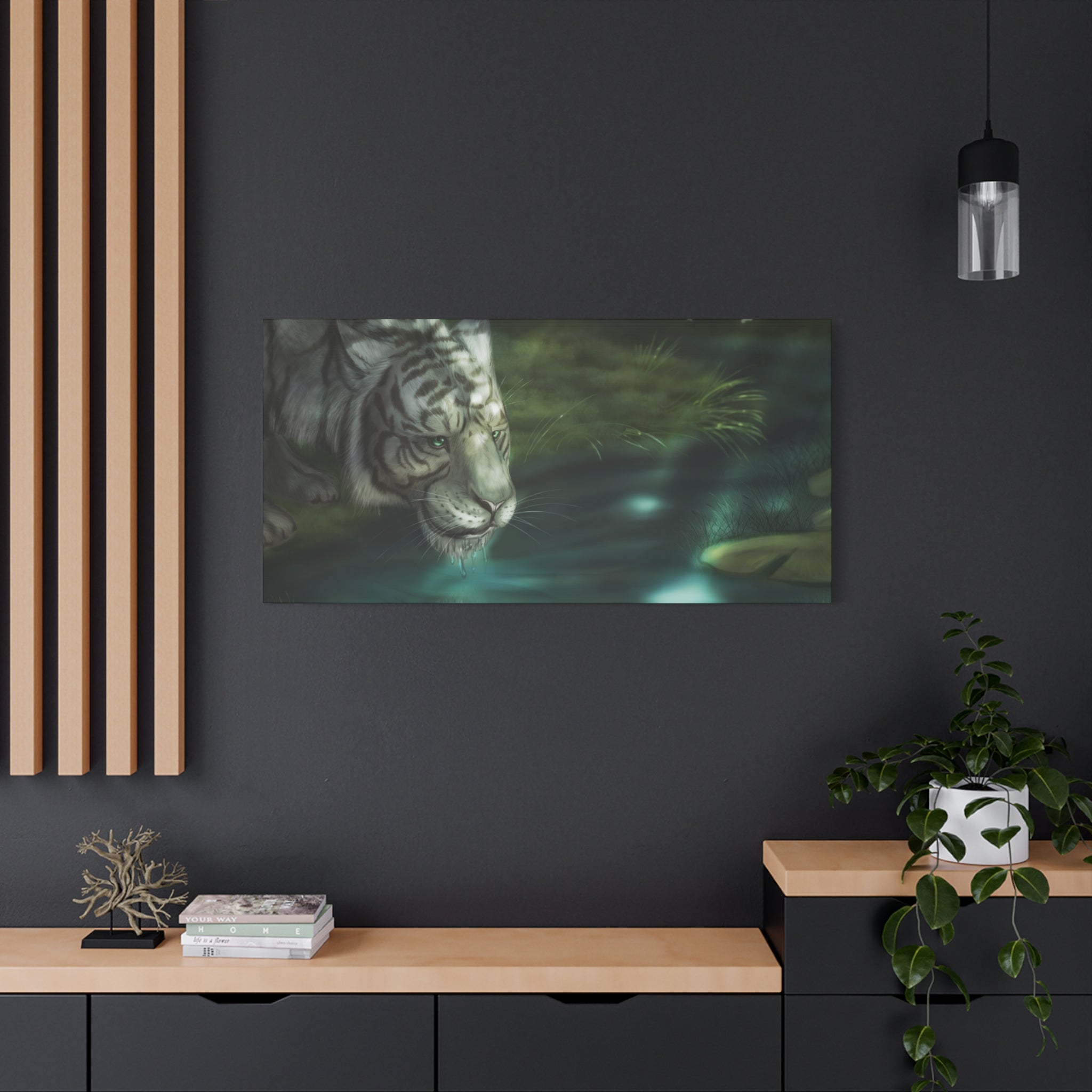 WaterTiger Canvas, Stretched, 1.25"