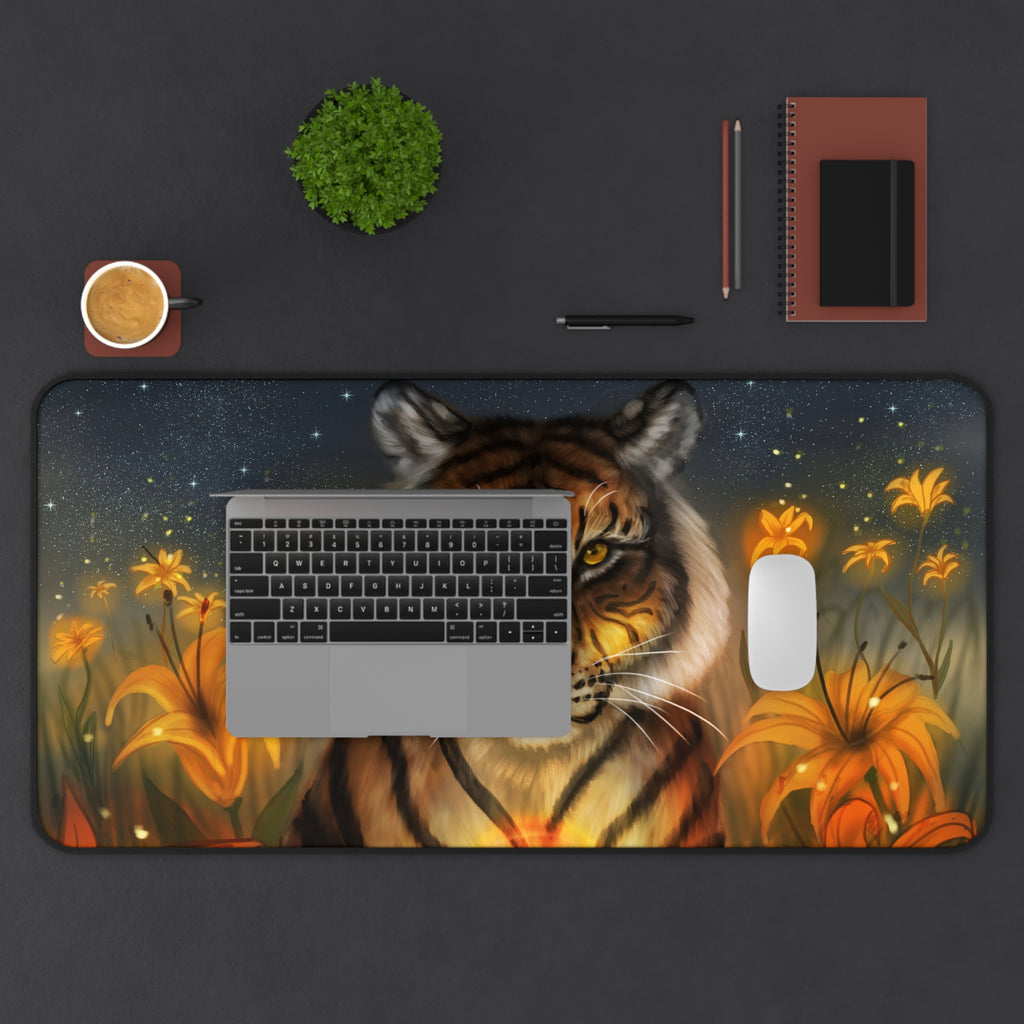 Tiger Lilies 16x32 Desk Mat